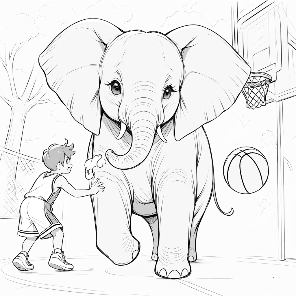 Eli elephant Coloring Book-coloring bok