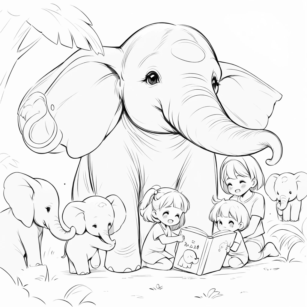 Eli elephant Coloring Book-coloring bok