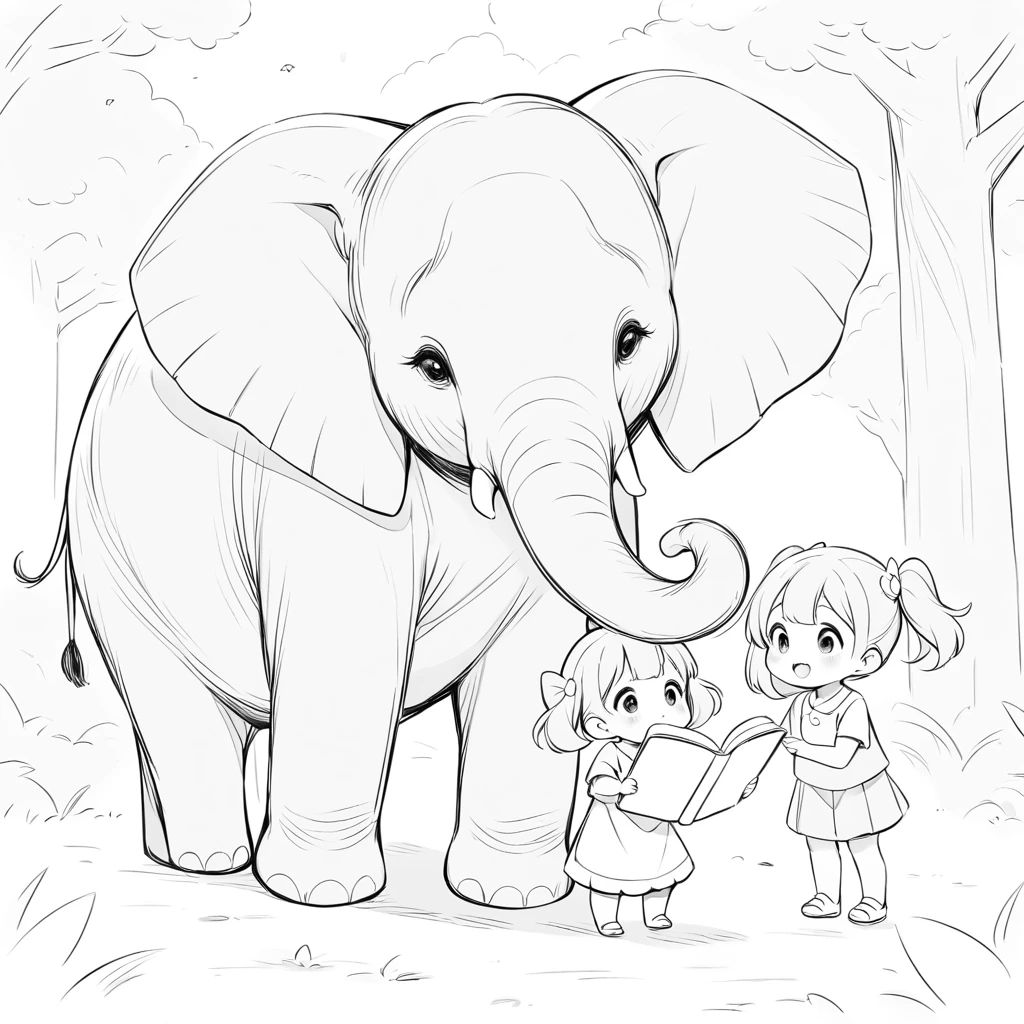 Eli elephant Coloring Book-coloring bok