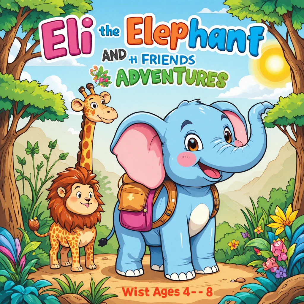 Eli elephant Coloring Book-coloring bok